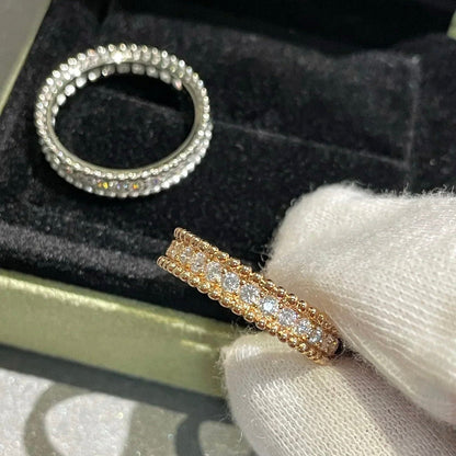 [VCA]PERLEE DIAMOND ROSE GOLD RING