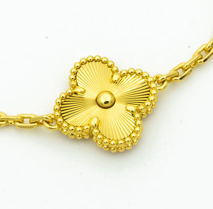 [VCA]CLOVER BRACELET 5 MOTIFS GOLD DIAMOND