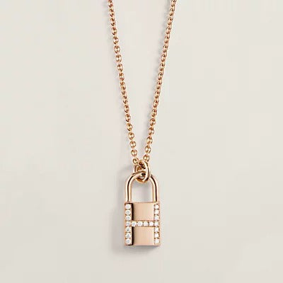 [Hmes]HM ADVANCED NICHE LOCK HEAD NECKLACE DIAMONDS