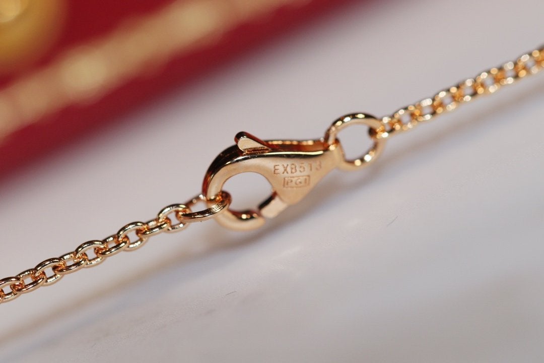 [CAT]LOVE NECKLACE PINK GOLD AND SILVER