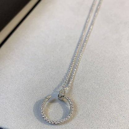 [CAT]JUSTE NECKLACE SILVER DIAMONDS