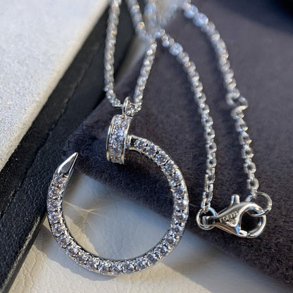 [CAT]JUSTE NECKLACE SILVER DIAMONDS