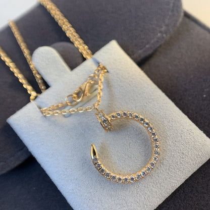 [CAT]JUSTE NECKLACE PINK GOLD DIAMONDS