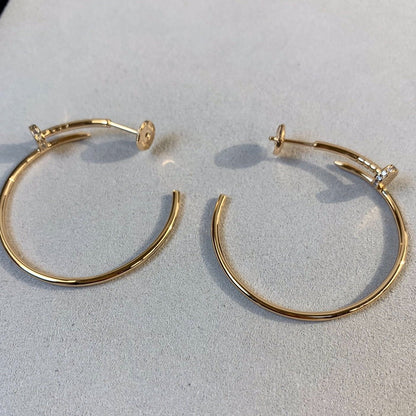 [CAT]JUSTE EARRINGS GOLD DIAMONDS 1.8MM