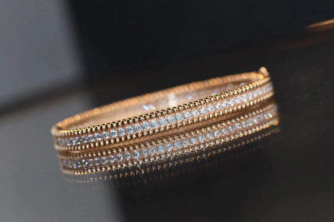 [VCA]PERLEE DIAMONDS BRACELET 1 ROW