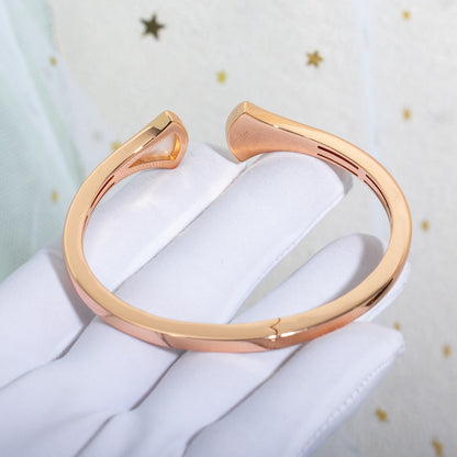 [Blar]DREAM BRACELET OPEN PINK GOLD MOP DIAMOND