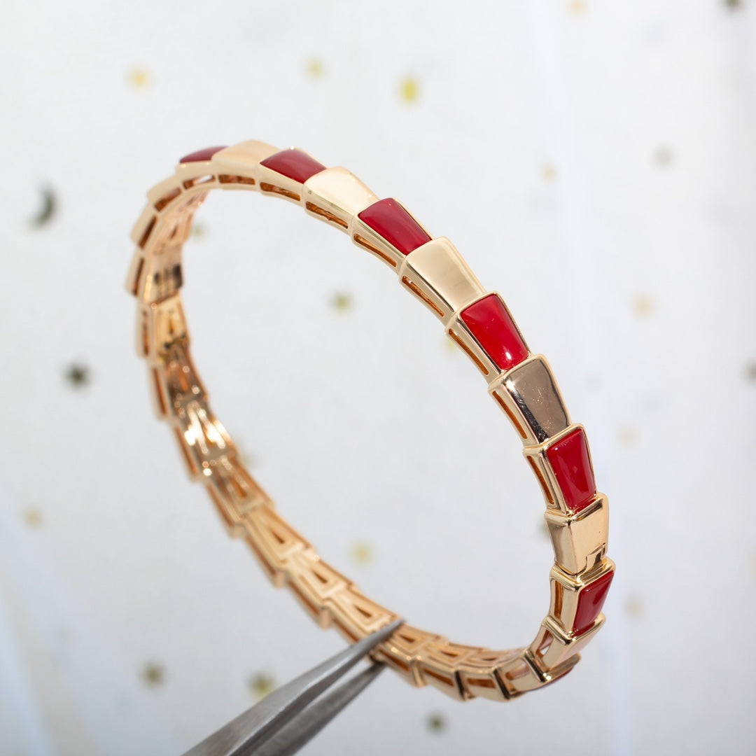 [Blar]SERPENTI BRACELET PINK GOLD RUBELLITE