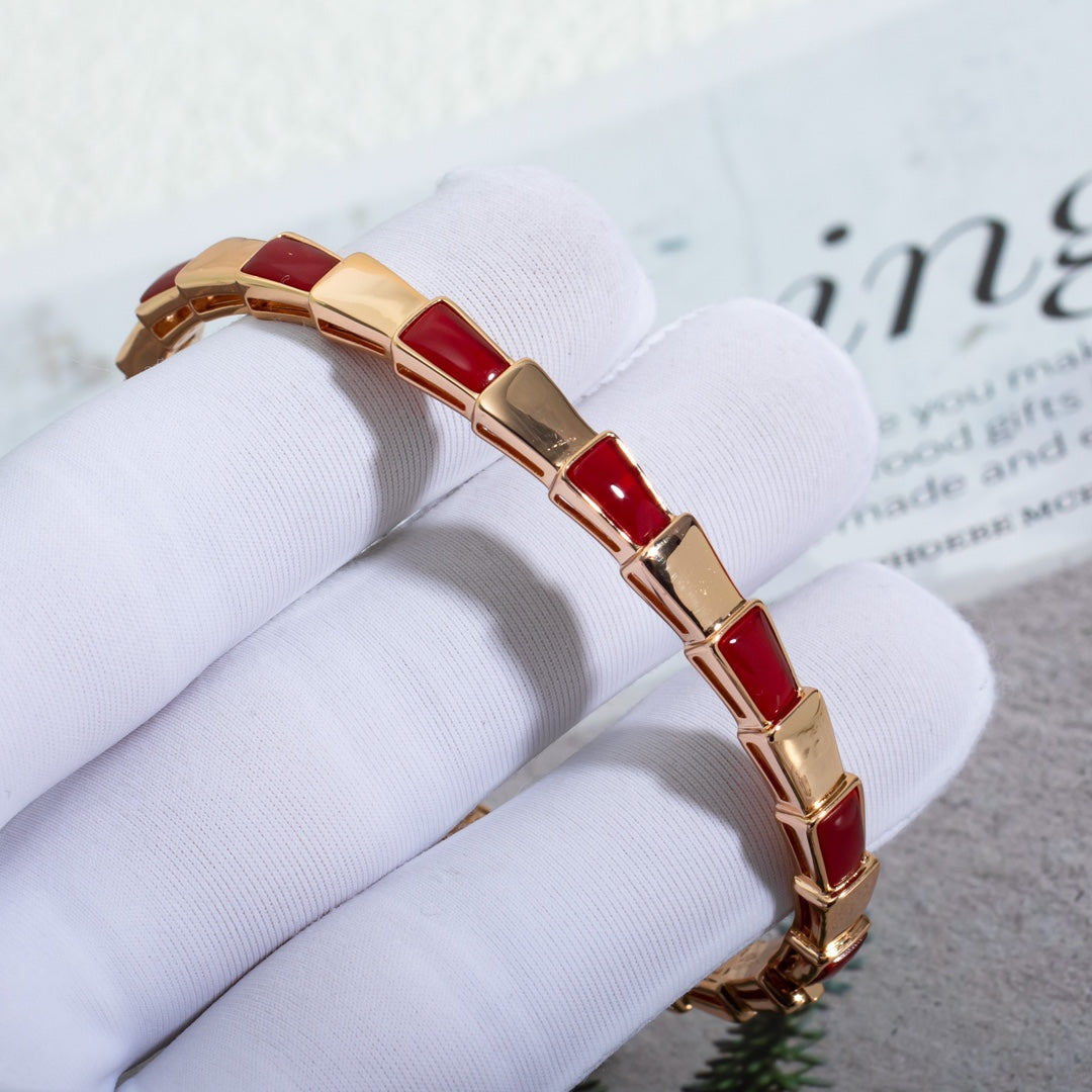 [Blar]SERPENTI BRACELET PINK GOLD RUBELLITE