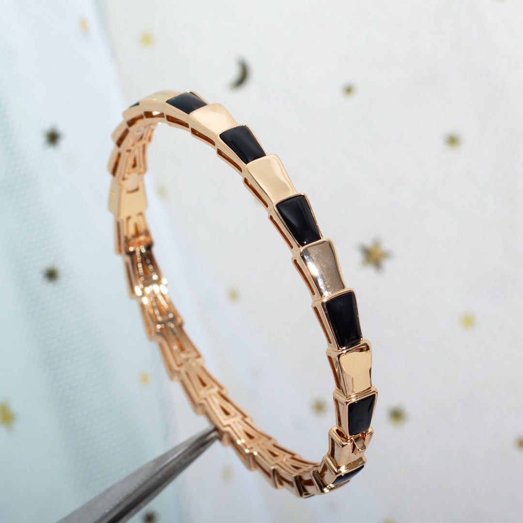 [Blar]SERPENTI BRACELET PINK GOLD ONYX