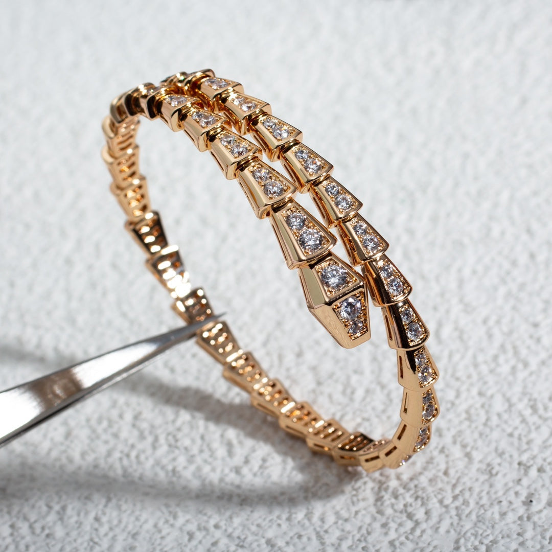 [Blar]SERPENTI BRACELET 6.8MM PINK GOLD DIAMOND