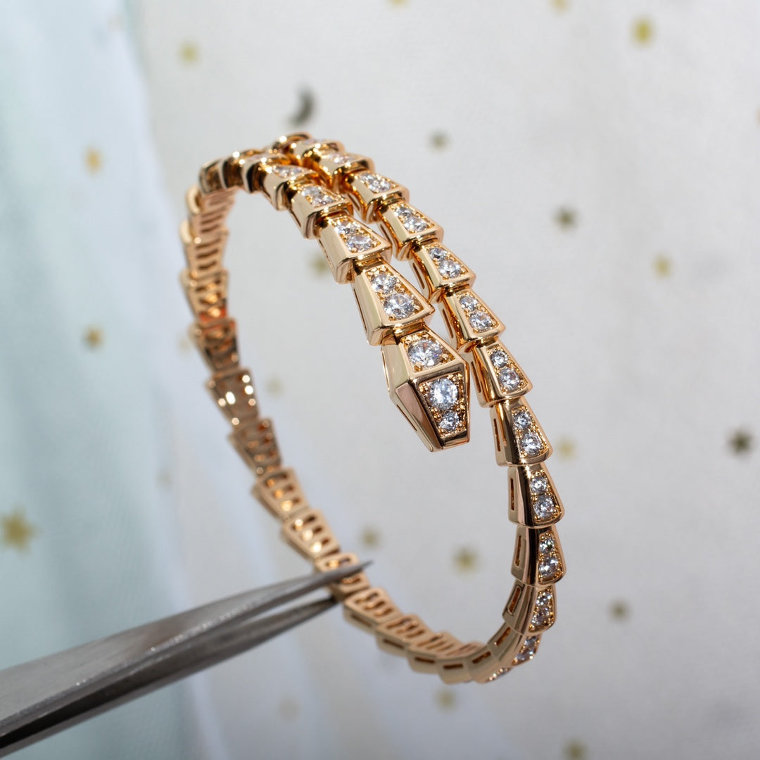 [Blar]SERPENTI BRACELET 6.8MM PINK GOLD DIAMOND