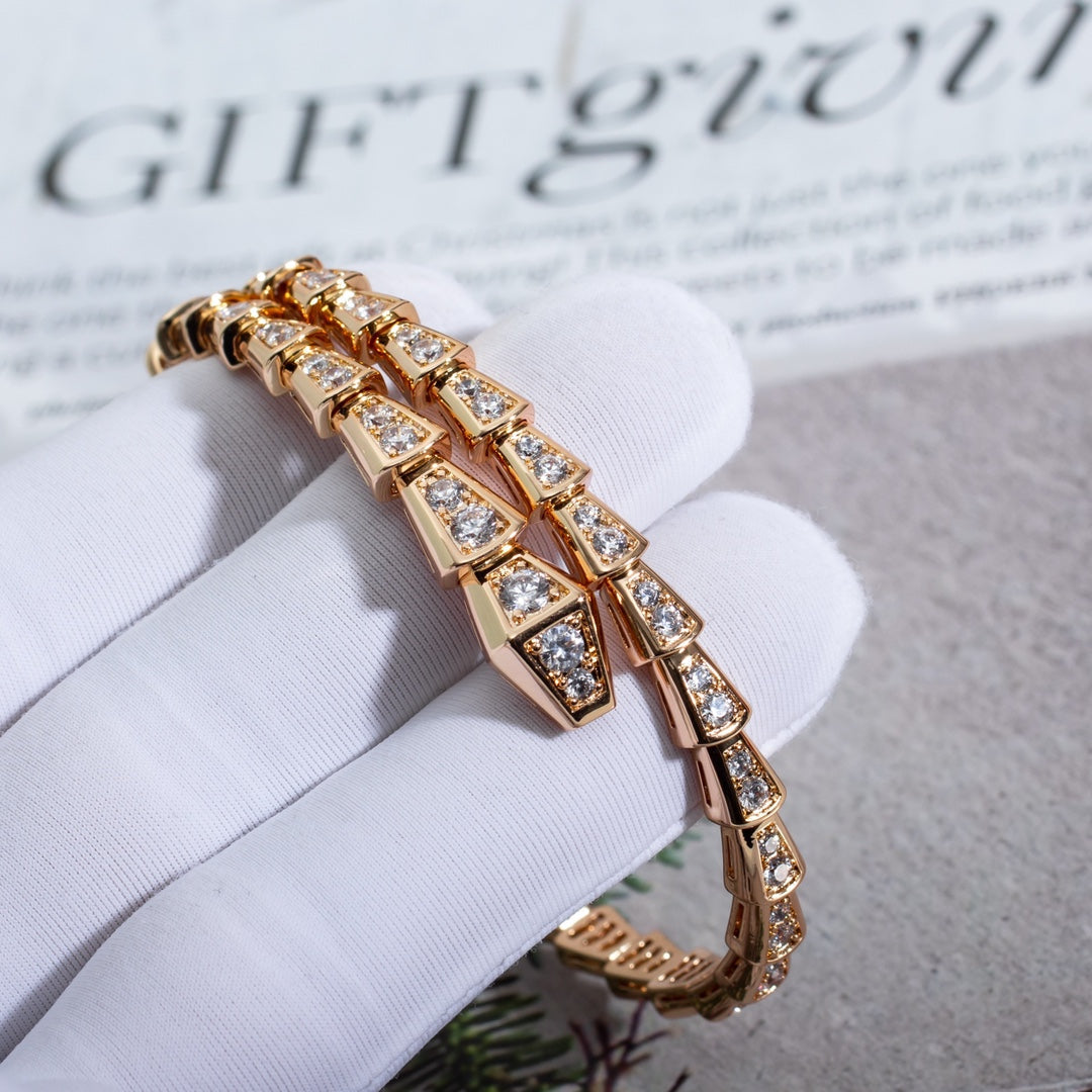 [Blar]SERPENTI BRACELET 6.8MM PINK GOLD DIAMOND