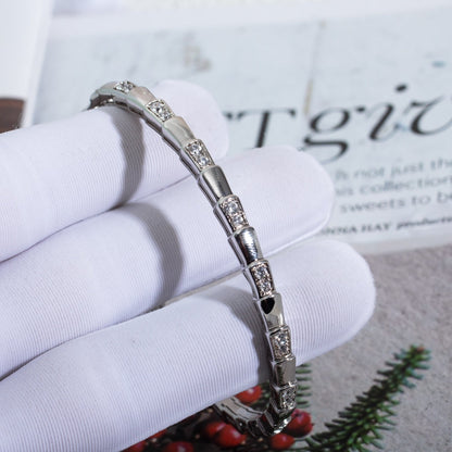 [Blar]SERPENTI BRACELET SILVER DIAMOND