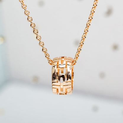 [CAT]PARENTESI NECKLACE PINK GOLD