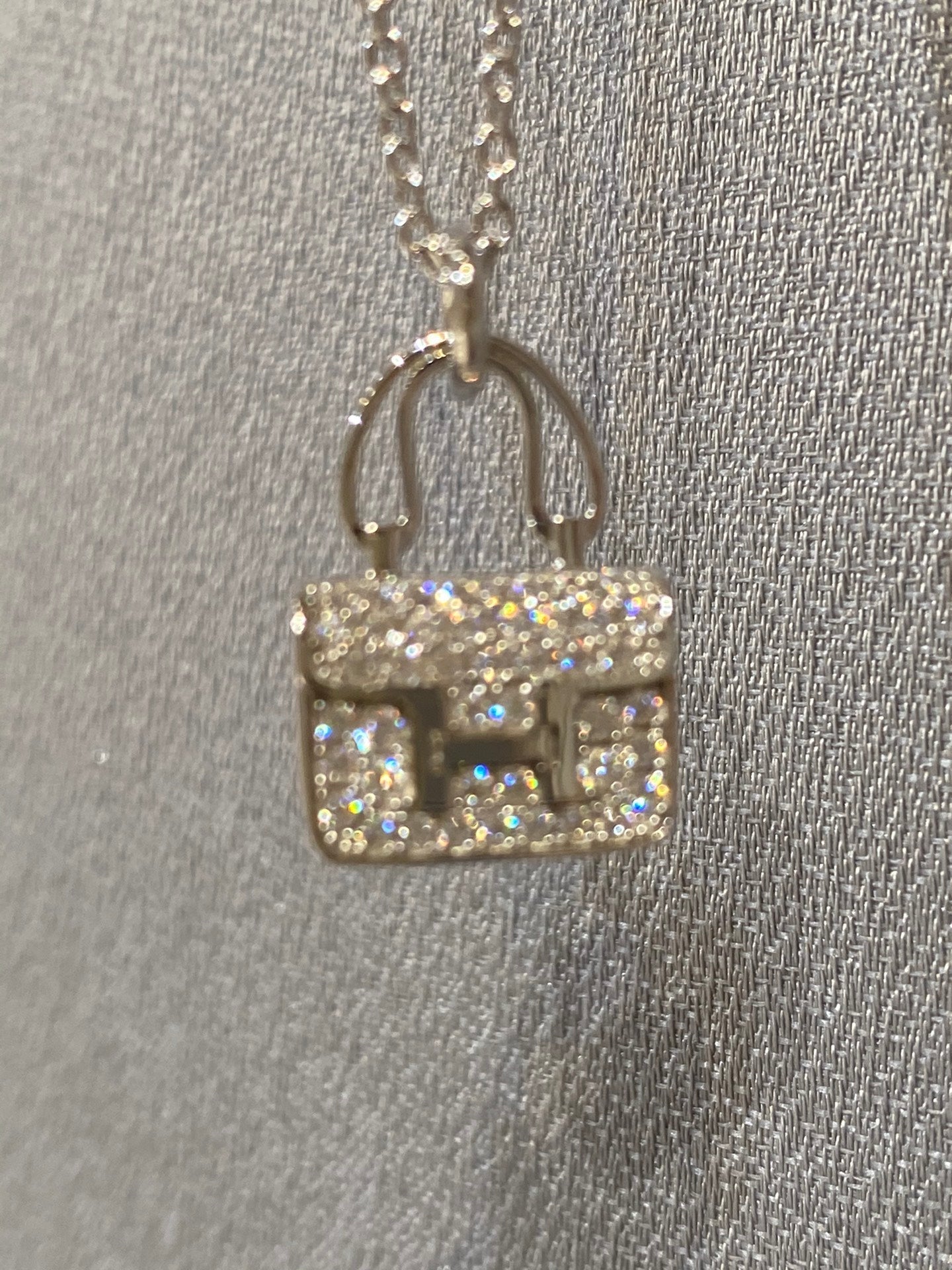 [Loui]CONSTANCE PEDANT DIAMOND NECKLACE