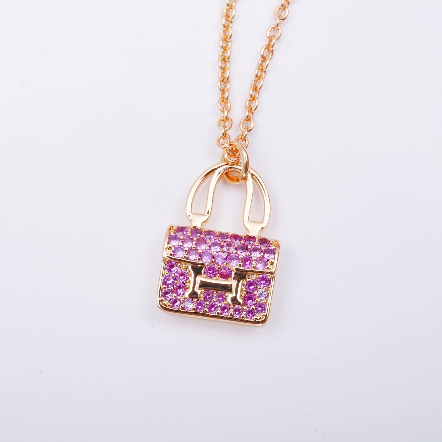 [Loui]CONSTANCE PEDANT PURPLE DIAMOND NECKLACE