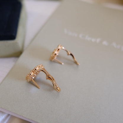 [VCA]LUCKY PINK GOLD WHITE MOP EARRINGS