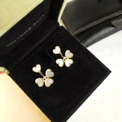 [VCA]CLOVER SWEET WHITE MOP EARRINGS