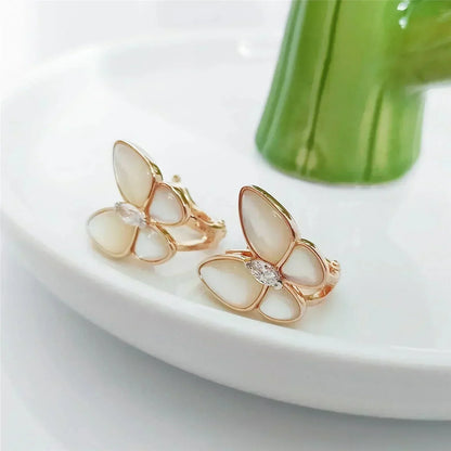 [VCA]BUTTERFLY MOP DIAMOND EARRINGS