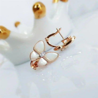 [VCA]BUTTERFLY MOP DIAMOND EARRINGS