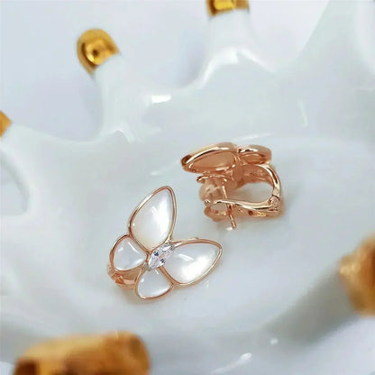 [VCA]BUTTERFLY MOP DIAMOND EARRINGS