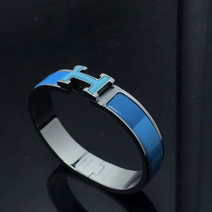 [Hmes]H BRACELET BLUE RAINBOW CERAMIC