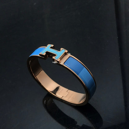 [Hmes]H BRACELET BLUE RAINBOW CERAMIC