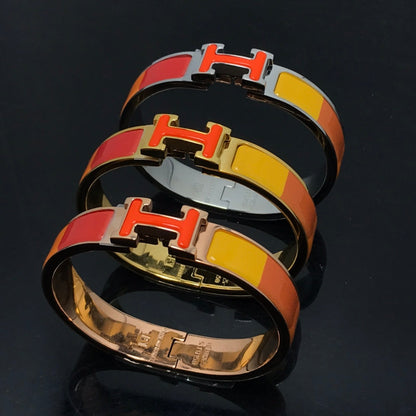 [Luxe]H BRACELET ORANGE RAINBOW CERAMIC