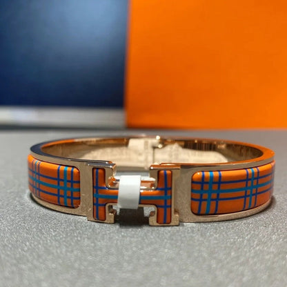 [Hmes]H TARTAN BRACELET 12MM