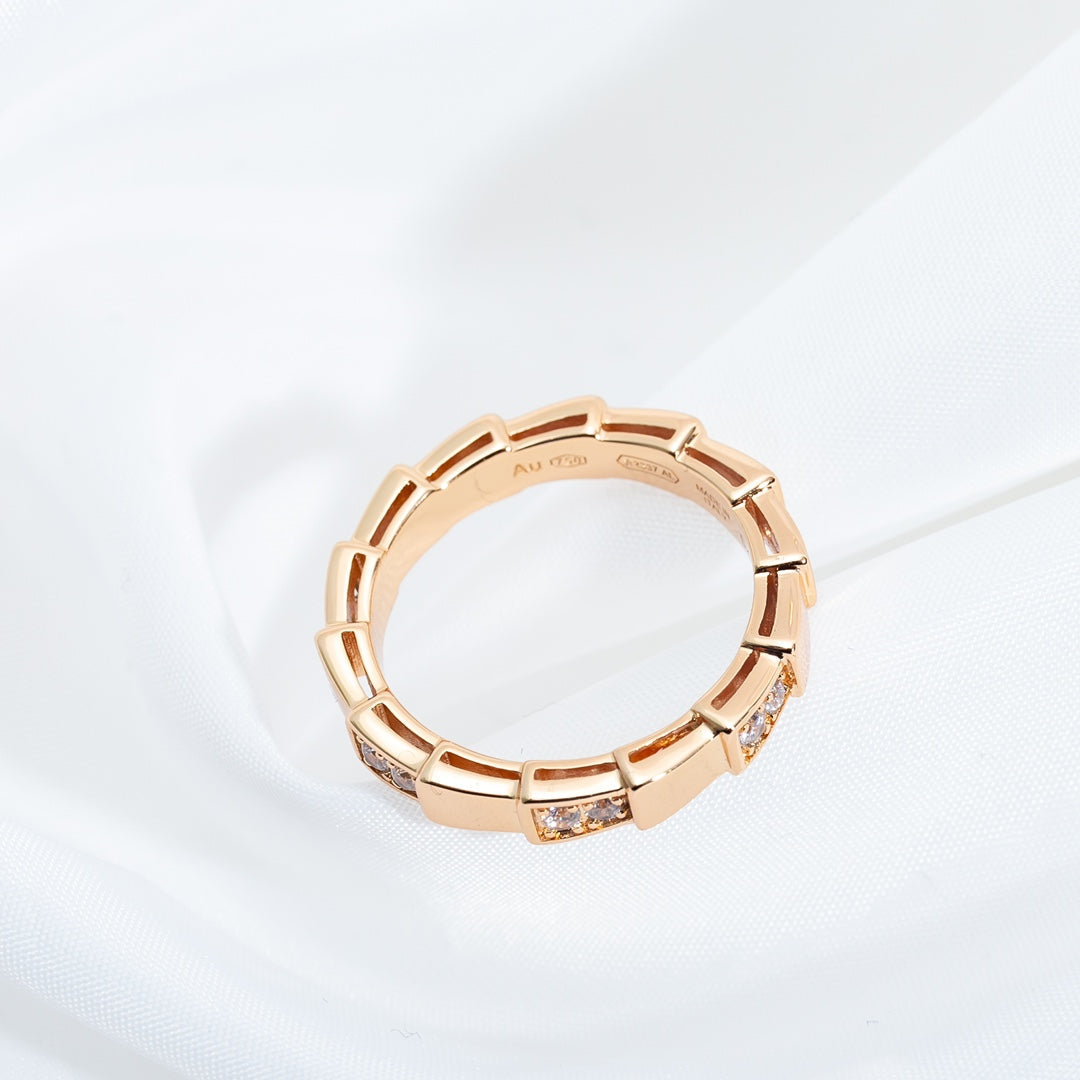 [Blar]SERPENTI RING PINK GOLD  3MM