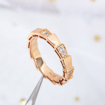 [Blar]SERPENTI RING PINK GOLD  3MM