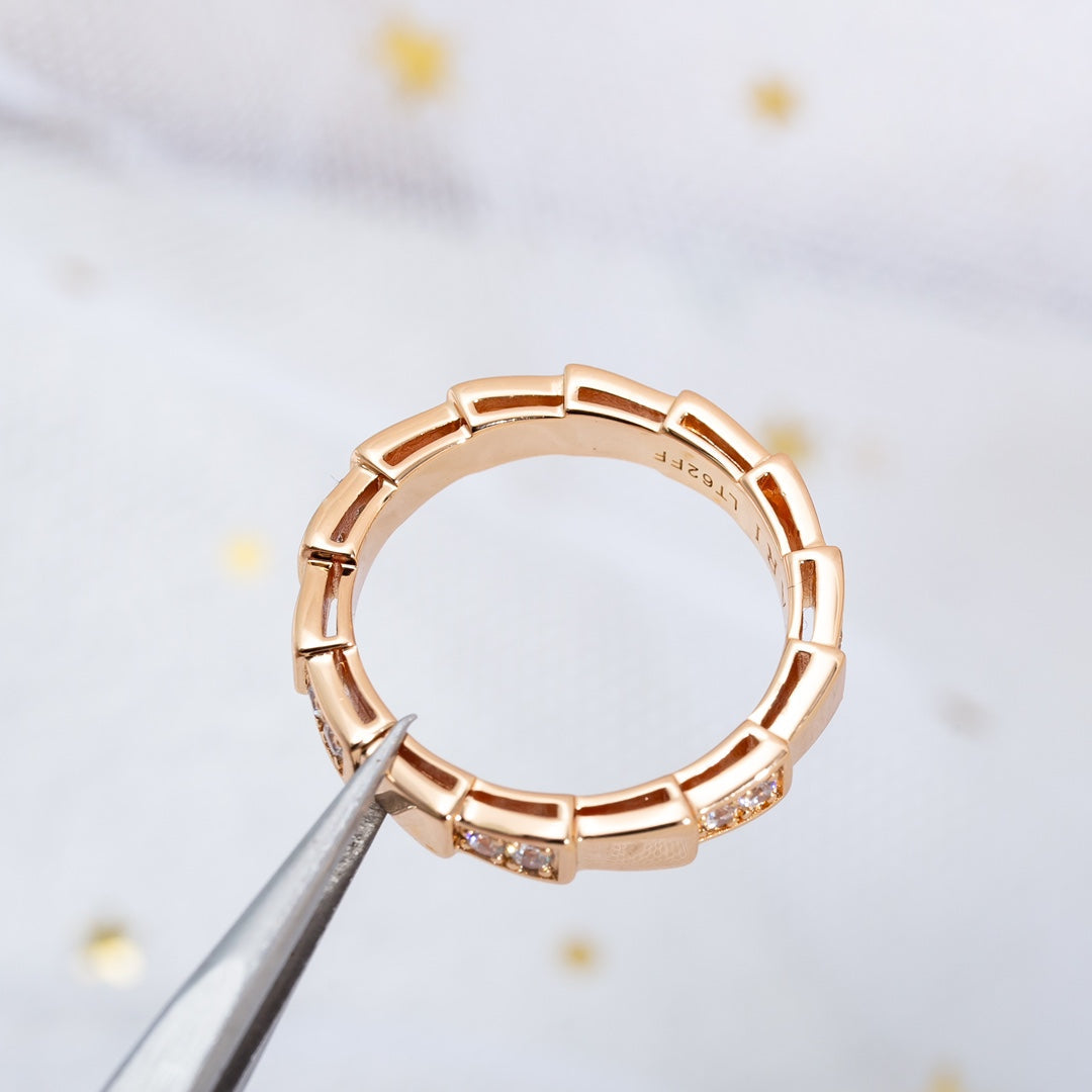 [Blar]SERPENTI RING PINK GOLD  3MM