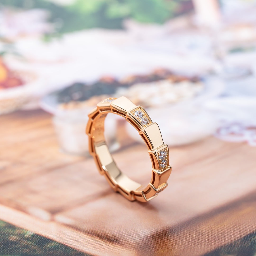 [Blar]SERPENTI RING PINK GOLD  3MM