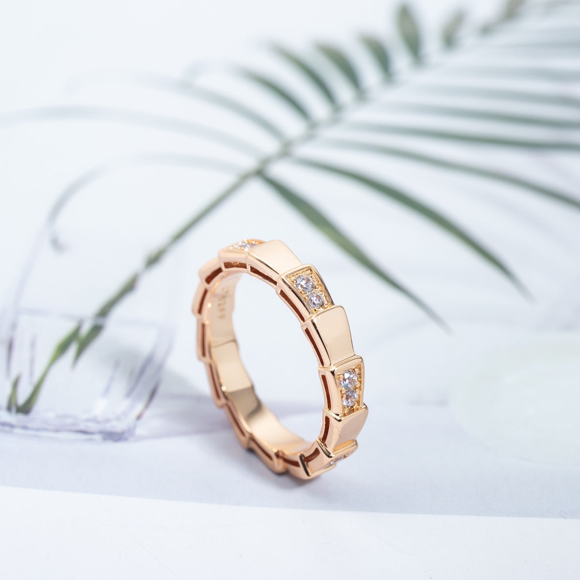 [Blar]SERPENTI RING PINK GOLD  3MM