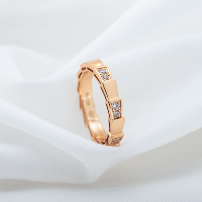 [Blar]SERPENTI RING PINK GOLD  3MM