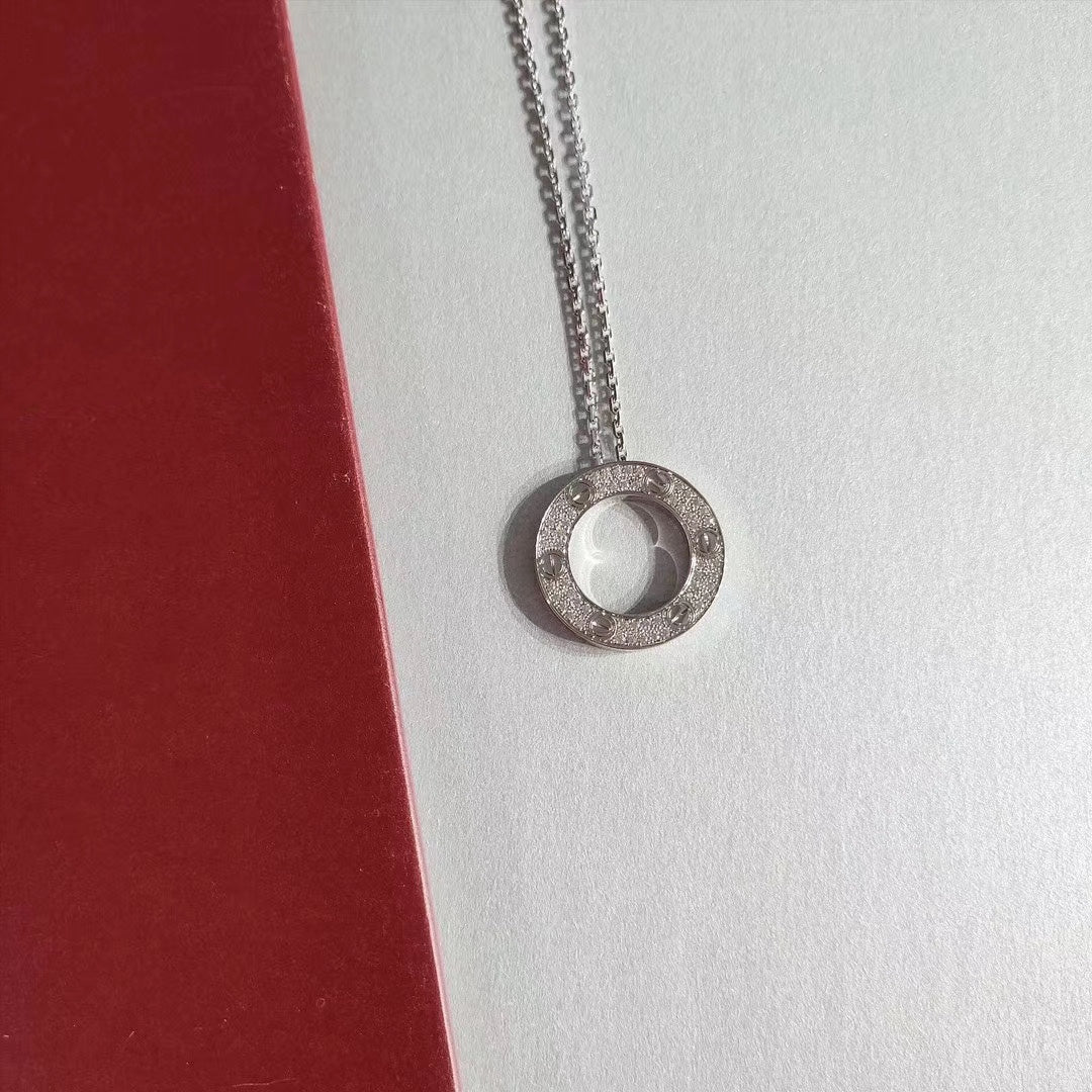 [CAT]LOVE NECKLACE ADJUSTABLE SILVER