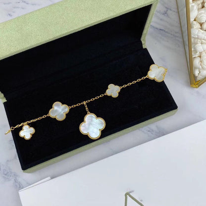 [VCA]MAGIC CLOVER MOP GOLD BRACELET 5 MOTIFS