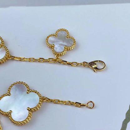 [VCA]MAGIC CLOVER MOP GOLD BRACELET 5 MOTIFS