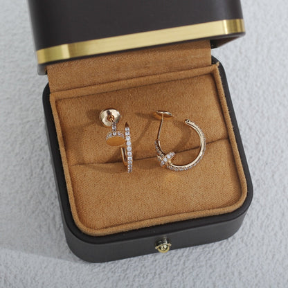 [CAT]JUSTE EARRINGS 12.75MM PINK GOLD DIAMOND