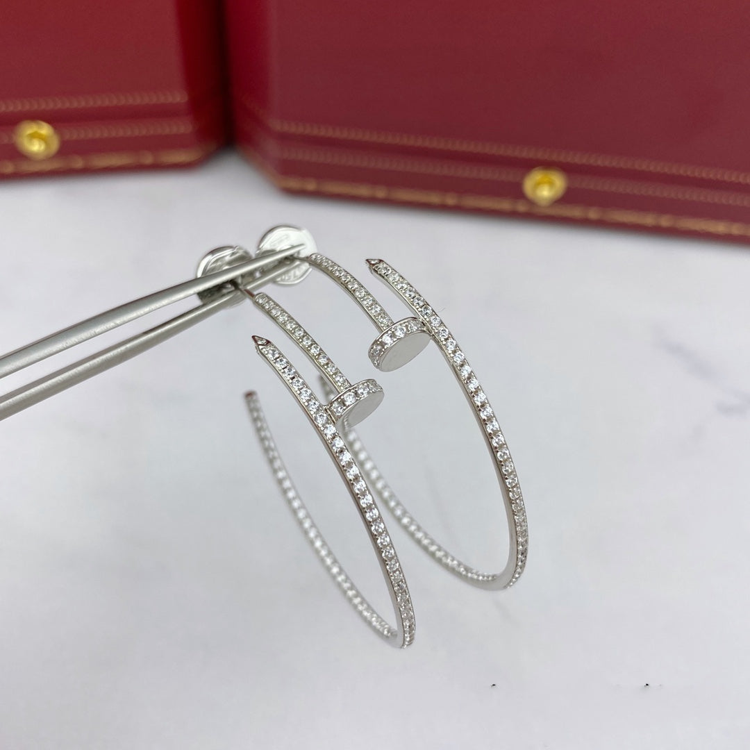 [CAT]JUSTE EARRINGS FULL DIAMONDS 1.8MM