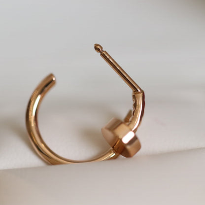 [CAT]JUSTE EARRINGS PINK GOLD