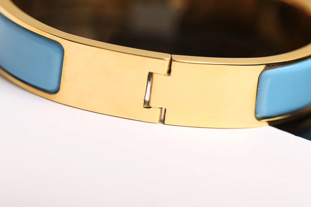 [Hmes]H CLOUD BLUE BRACELET GOLD DIAMOND