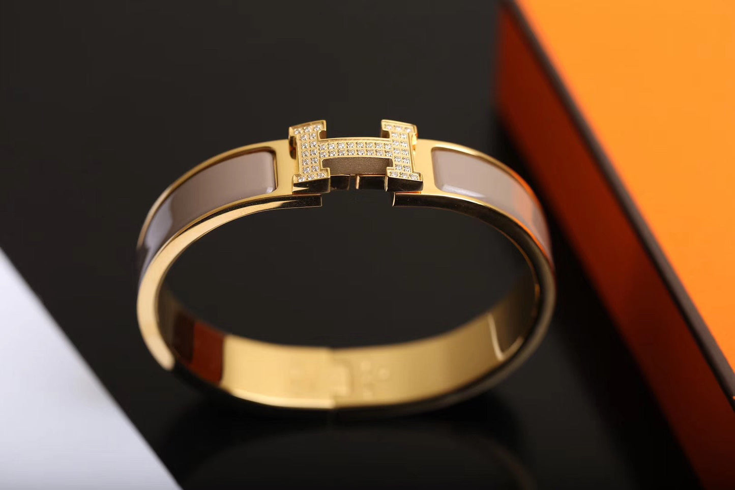 [Hmes]H BRACELET GOLD DIAMOND