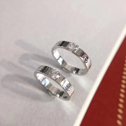 [CAT]LOVE RING 3.6MM 1 BIG DIAMOND