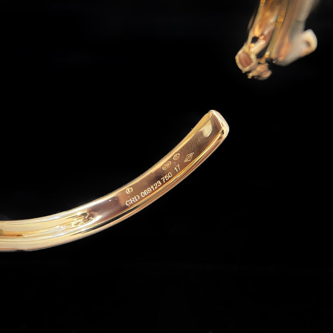 [CAT]PANTHERE GOLD OPEN BRACELET