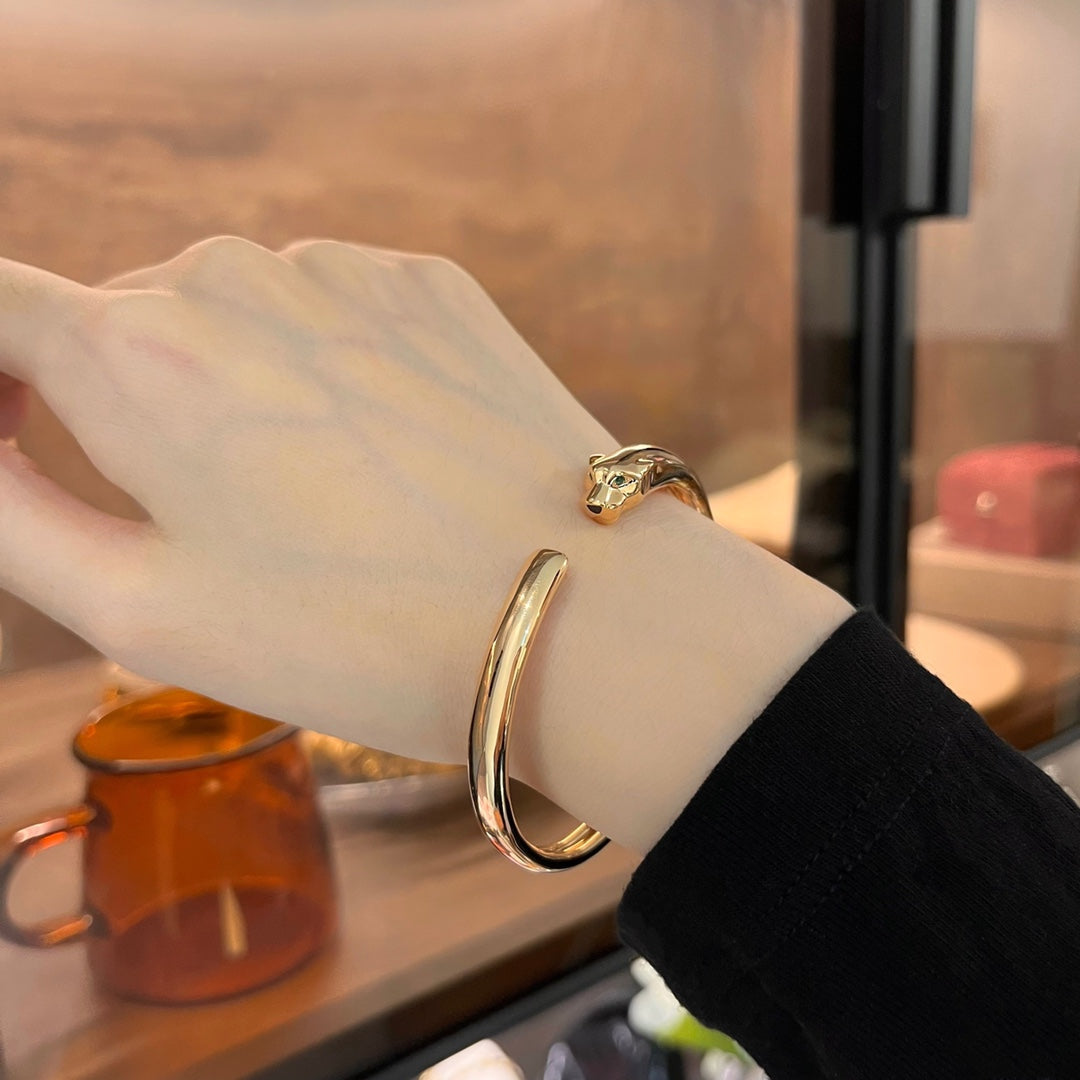 [CAT]PANTHERE GOLD OPEN BRACELET