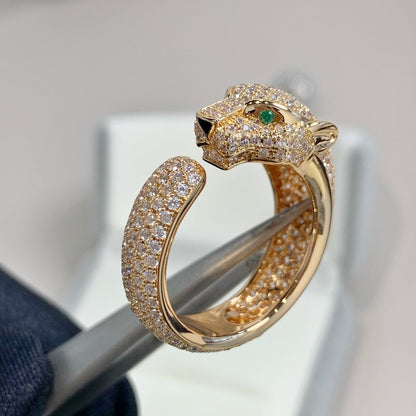 [CAT]PANTHERE PINK GOLD DIAMOND RING