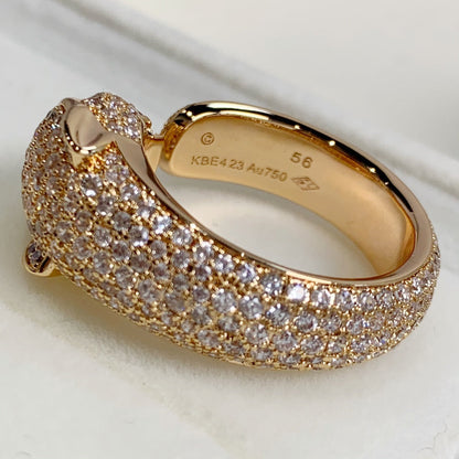 [CAT]PANTHERE PINK GOLD DIAMOND RING