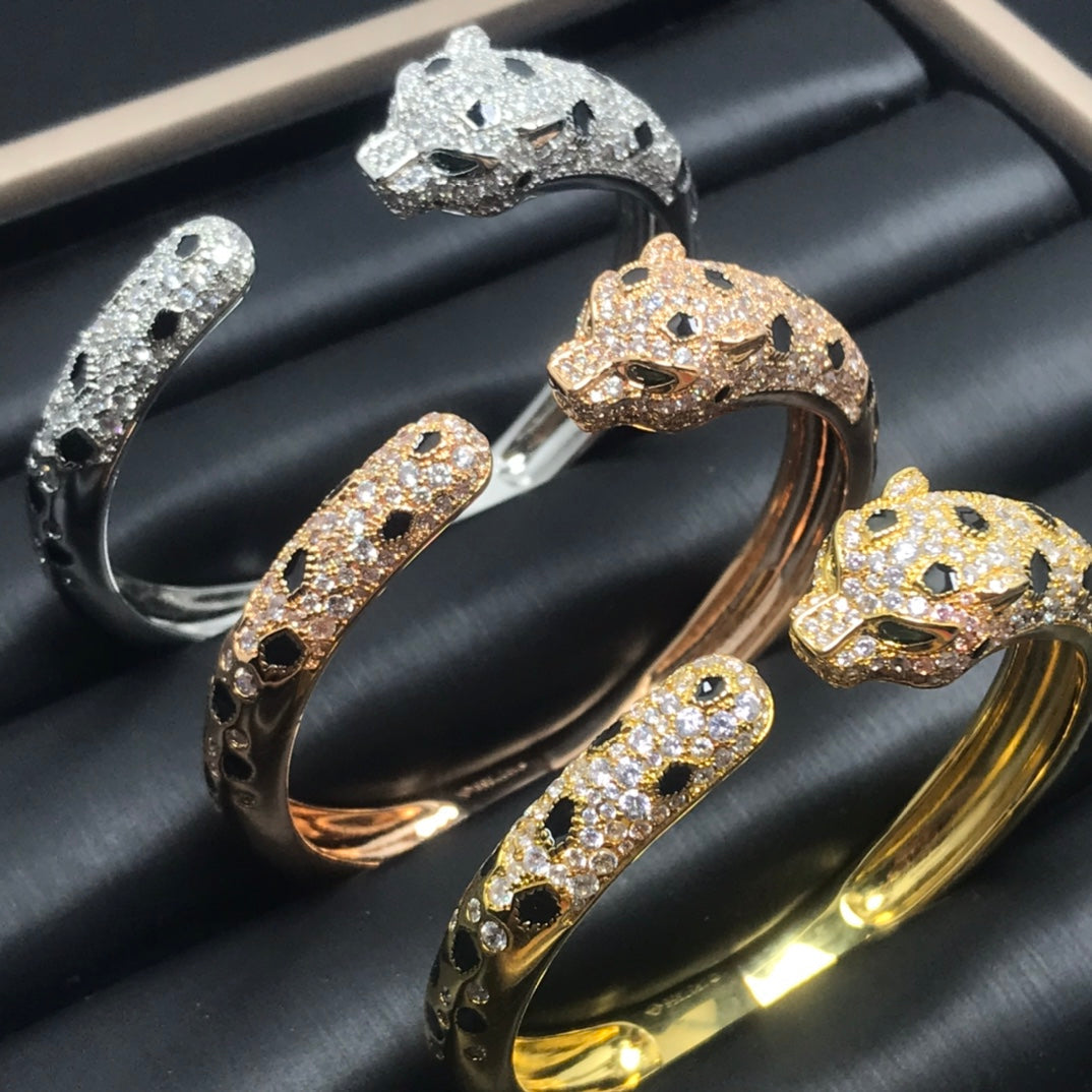 [CAT]PANTHERE BIG BRACELET DIAMONDS