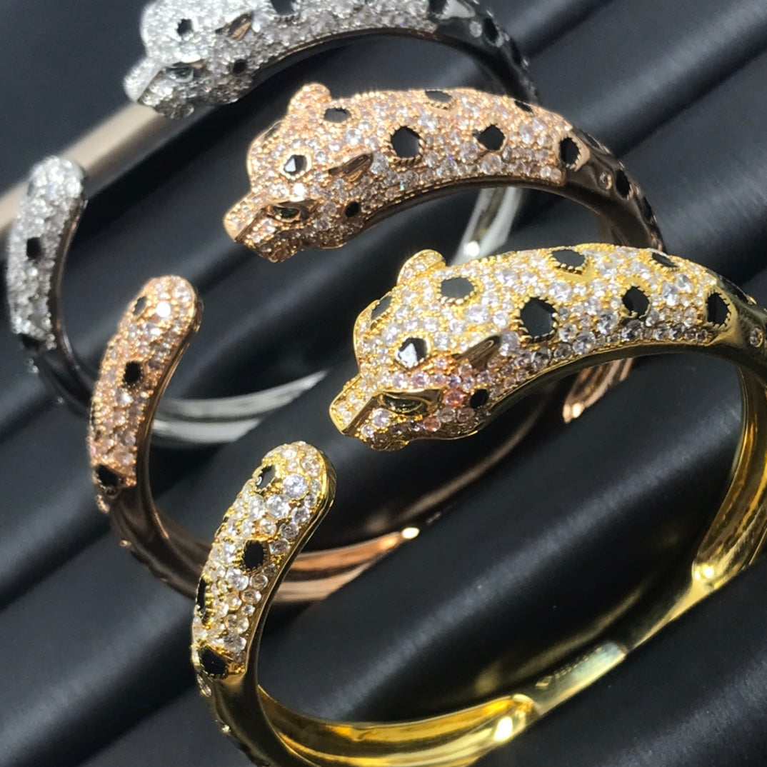 [CAT]PANTHERE BIG BRACELET DIAMONDS